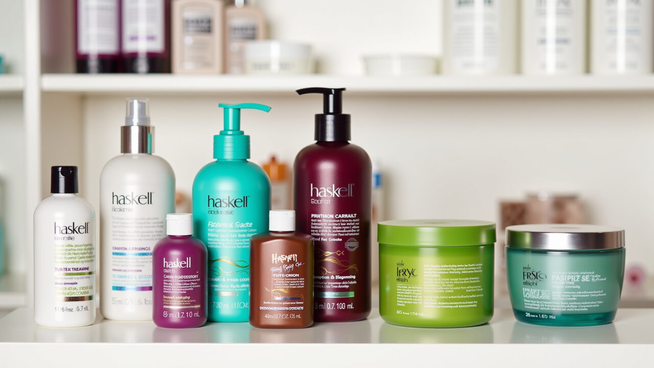 Produtos para transição capilar das marcas Salon Line, Lola Cosmetics e Haskell.
