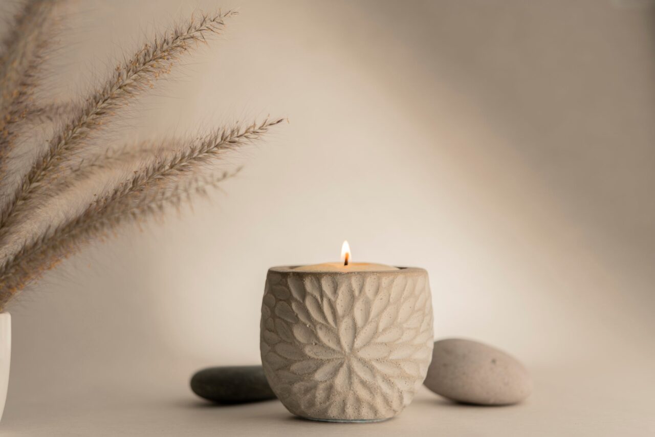 Vela aromática en concreto | Hecha en ...