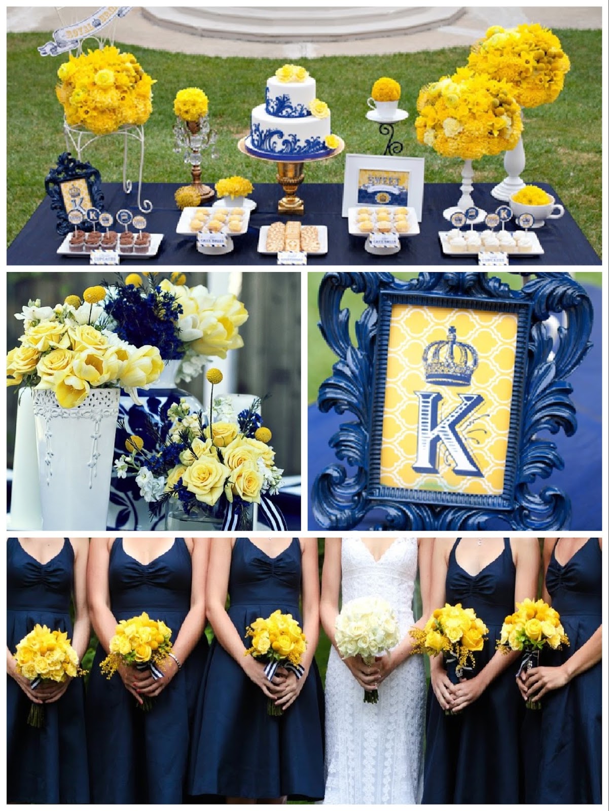 CASAMENTO EM TONS DE AMARELO E AZUL ROYAL