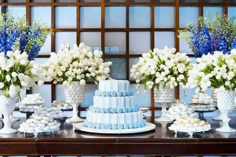 Decoração de Casamento Azul: +62 Dicas ...