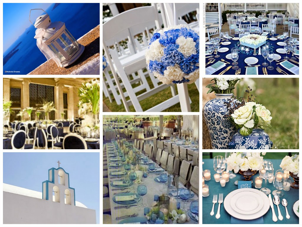Decoração em Branco e Azul - Noiva com ...