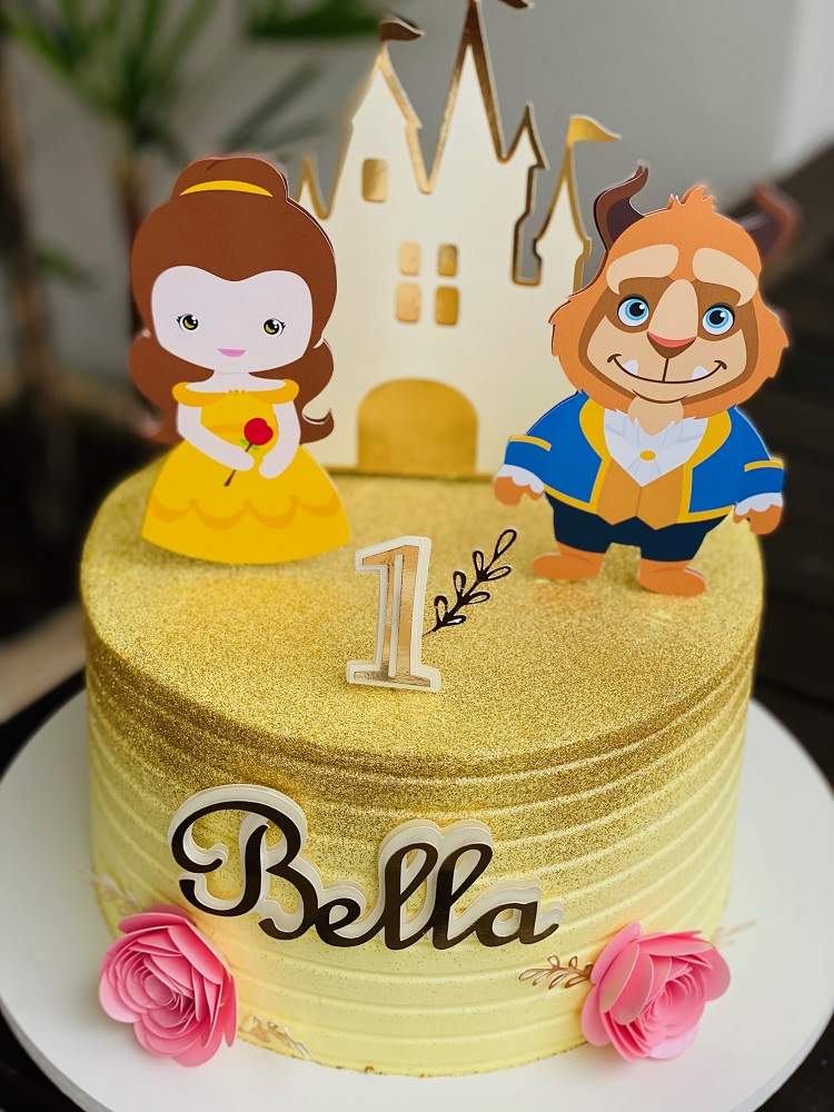 Bolo Personalizado A Bela e a Fera ...