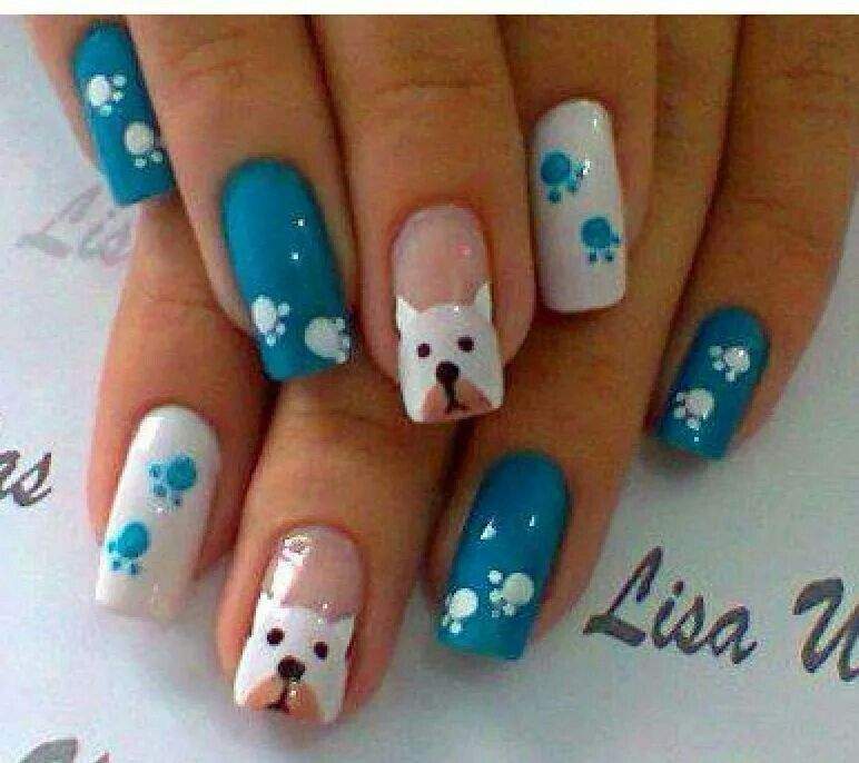 Nail Art Dog | unhas decoradas, unhas ...