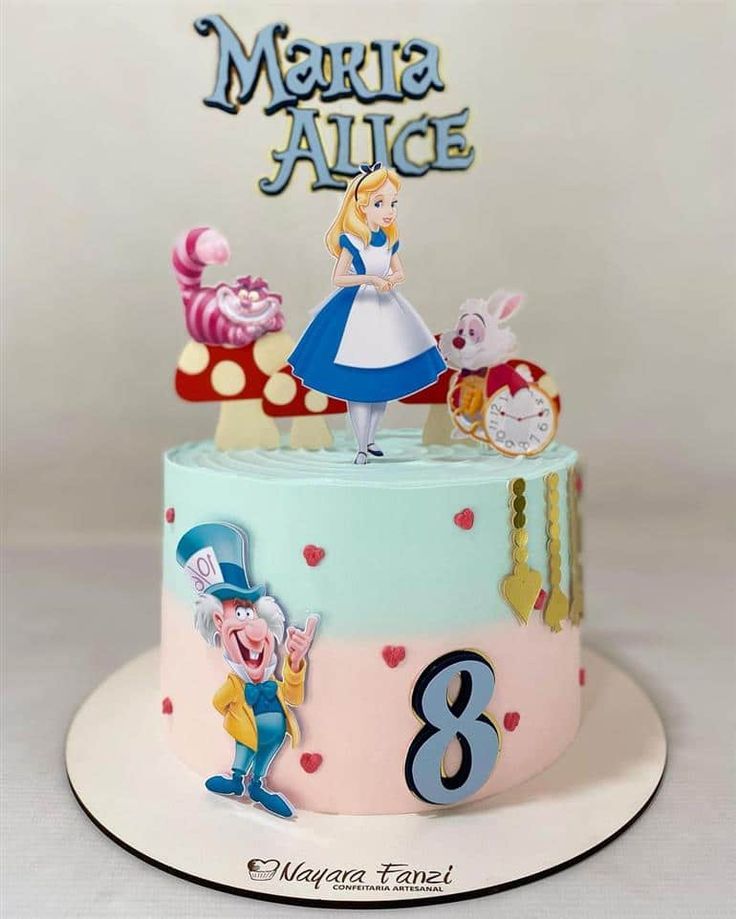 Bolo Alice no País das Maravilhas: 55 ...