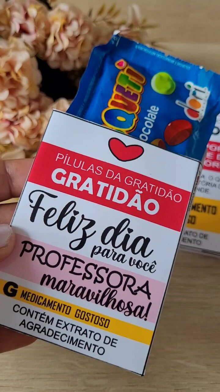 Lembrancinha dia dos professores