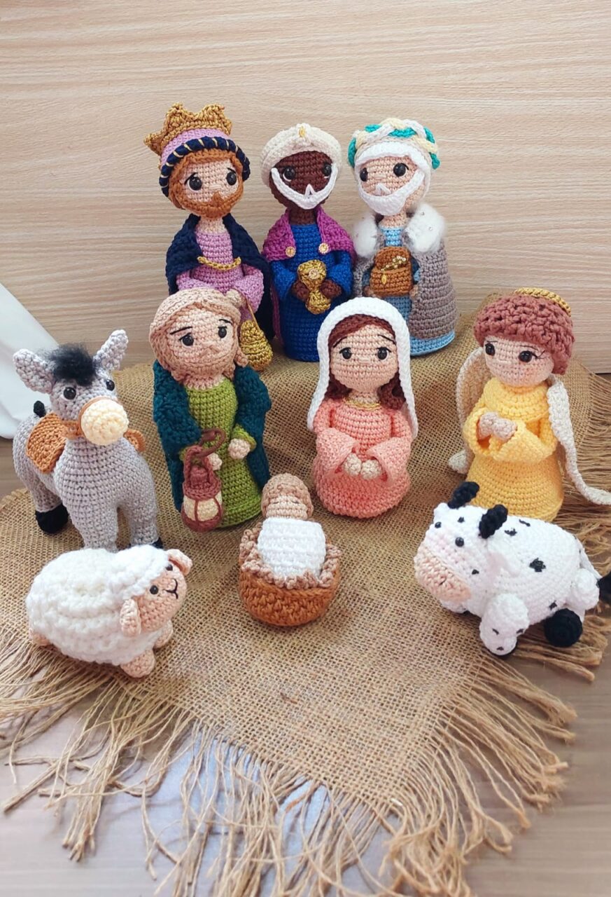 Presépio em amigurumi 10 peças – Moira