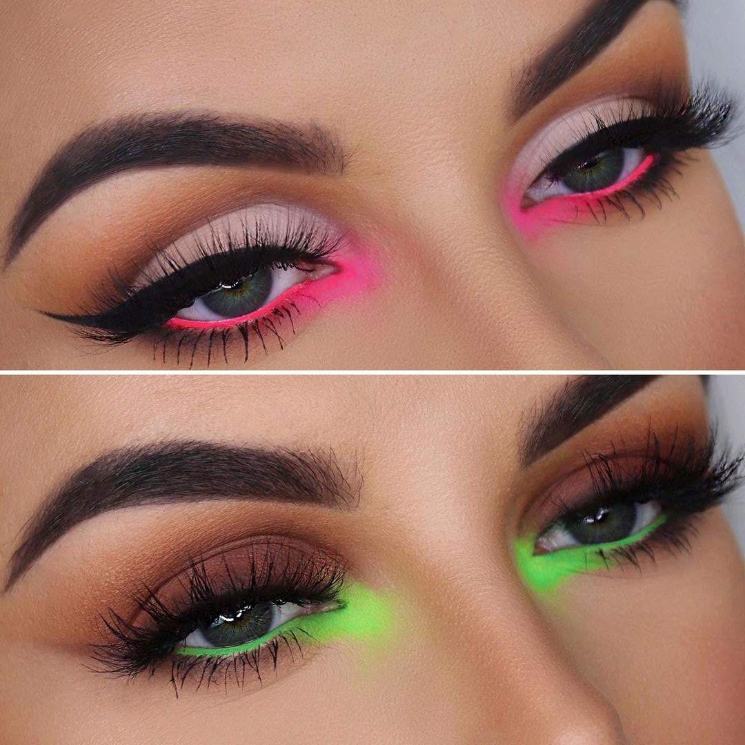 Maquiagem Neon - Sombra vibrante é ...