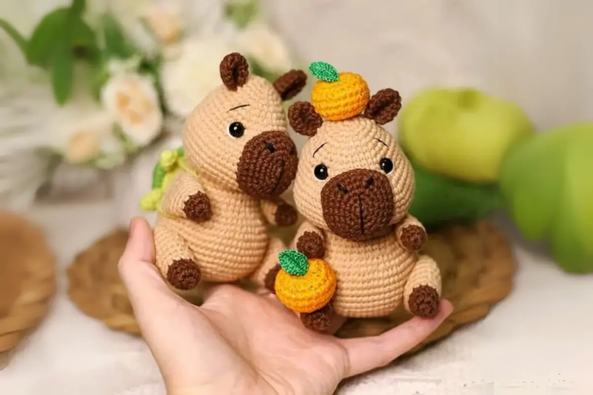Capivaras Amigurumi - Croche Uma Arte