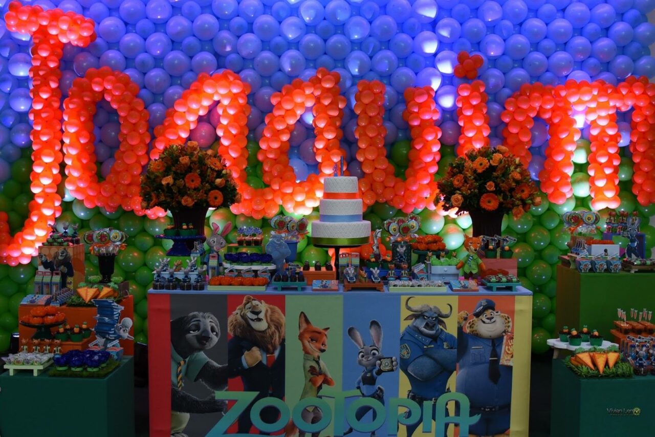 Festa Infantil com tema Zootopia ...