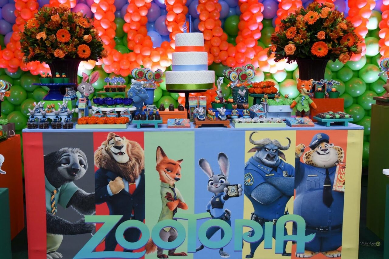 Festa Infantil com tema Zootopia ...