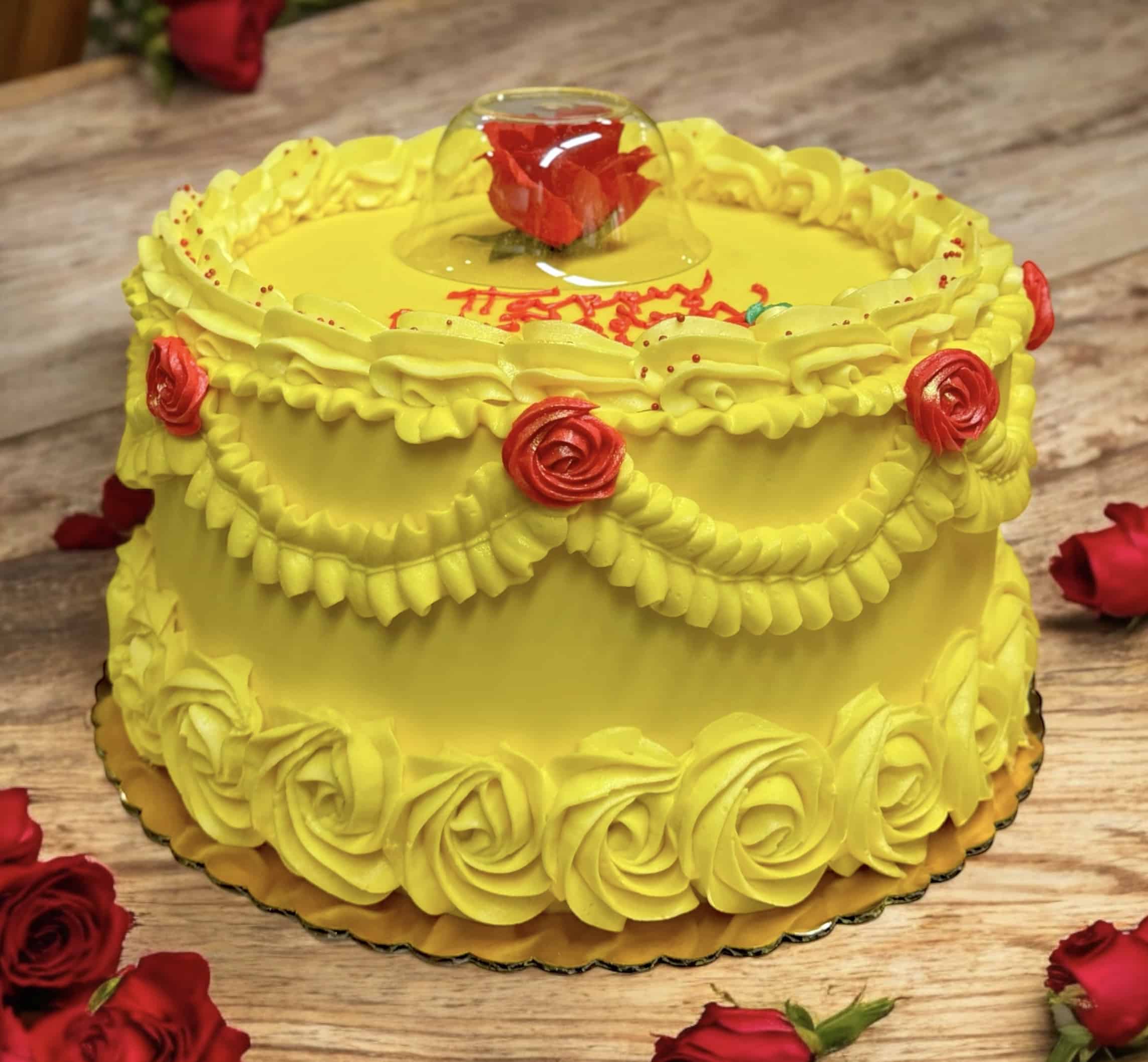 Beauty & The Beast Cake - Crumbly Cafe ...