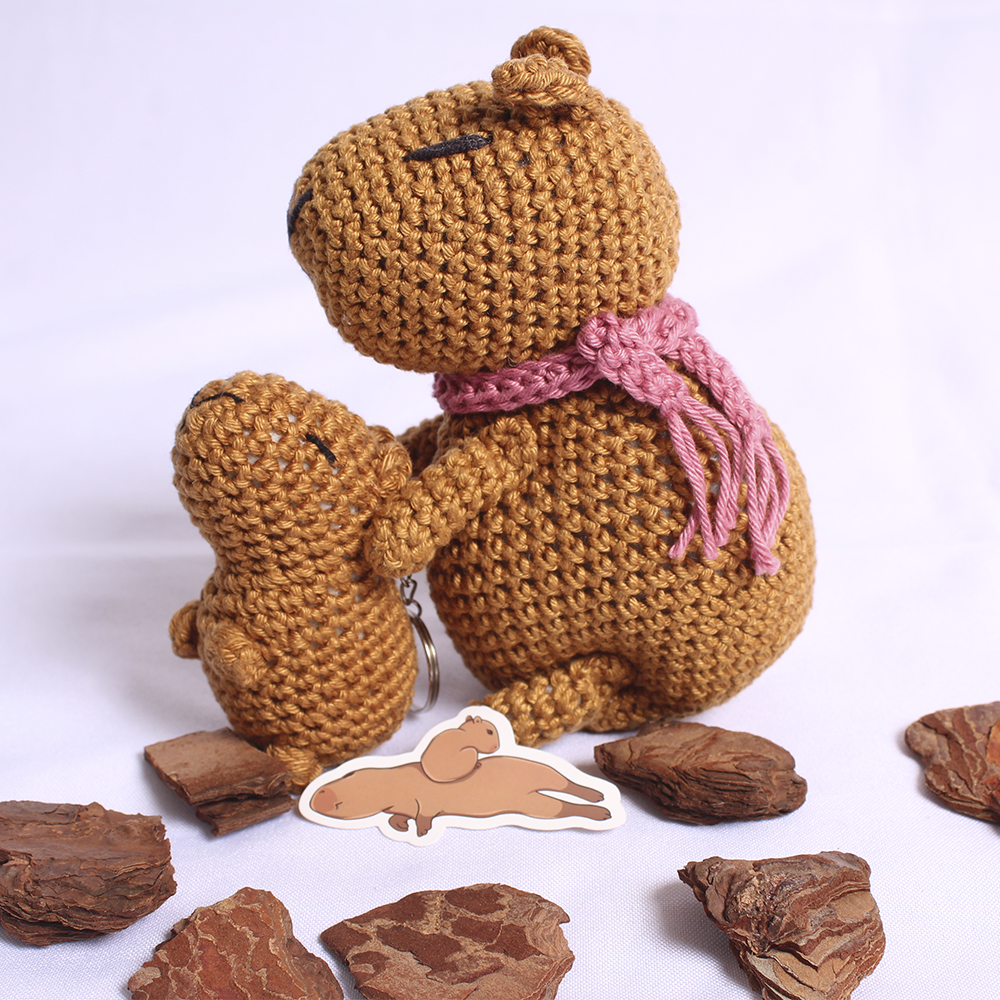 Amigurumi Capivara Família - Loja ...