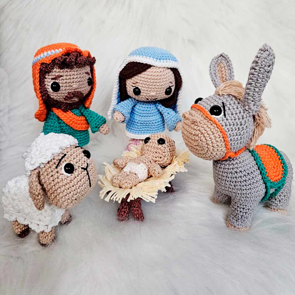 Amigurumi Articulado Presépio de Natal ...