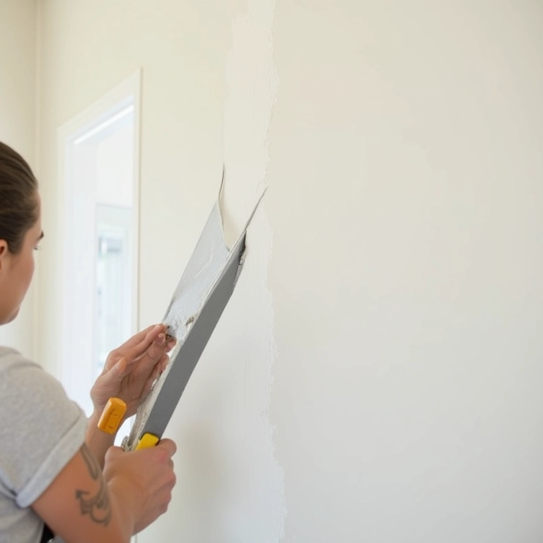 Aplicando massa e fita para juntas em drywall.