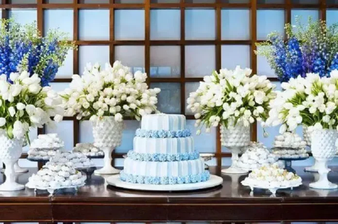 Decoração de Casamento Azul: +62 Dicas ...
