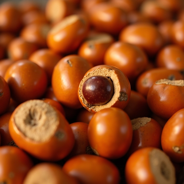 Avelãs frescas e apetitosas em close-up.