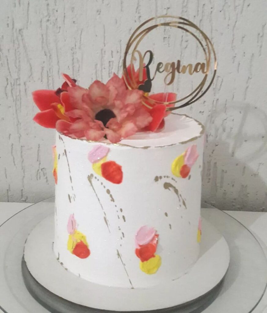 Bolo de Aniversário Feminino Moderno ...