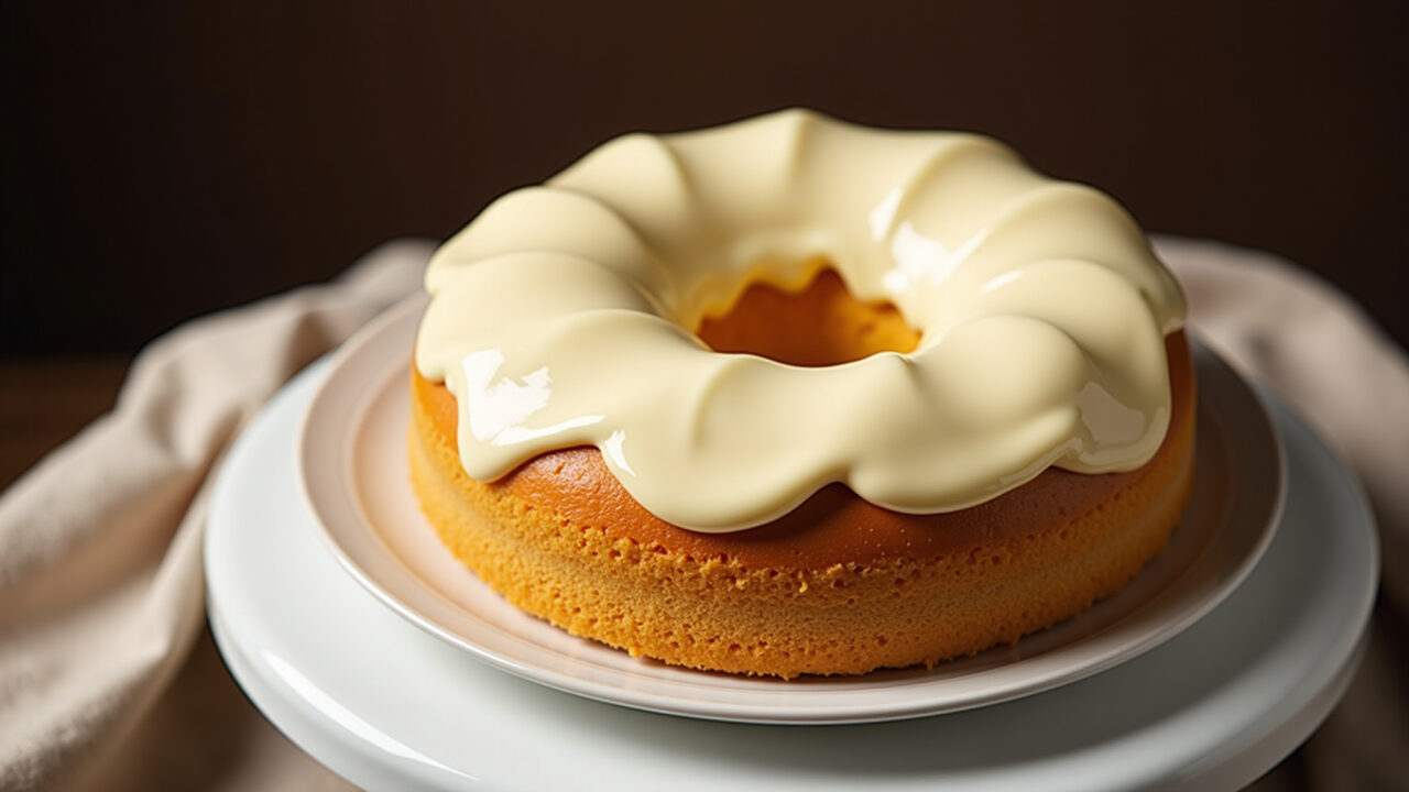 Bolo de Polvilho, professional photography, 8K, creamy, natural lighting, brazilian cake, white, Bolo de polvilho azedo cremoso, surpresa deliciosa para o café da tarde.