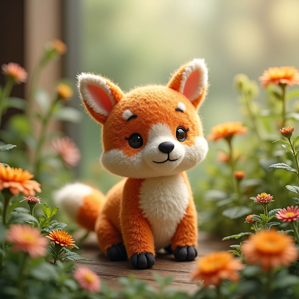 Boneca amigurumi de animal.