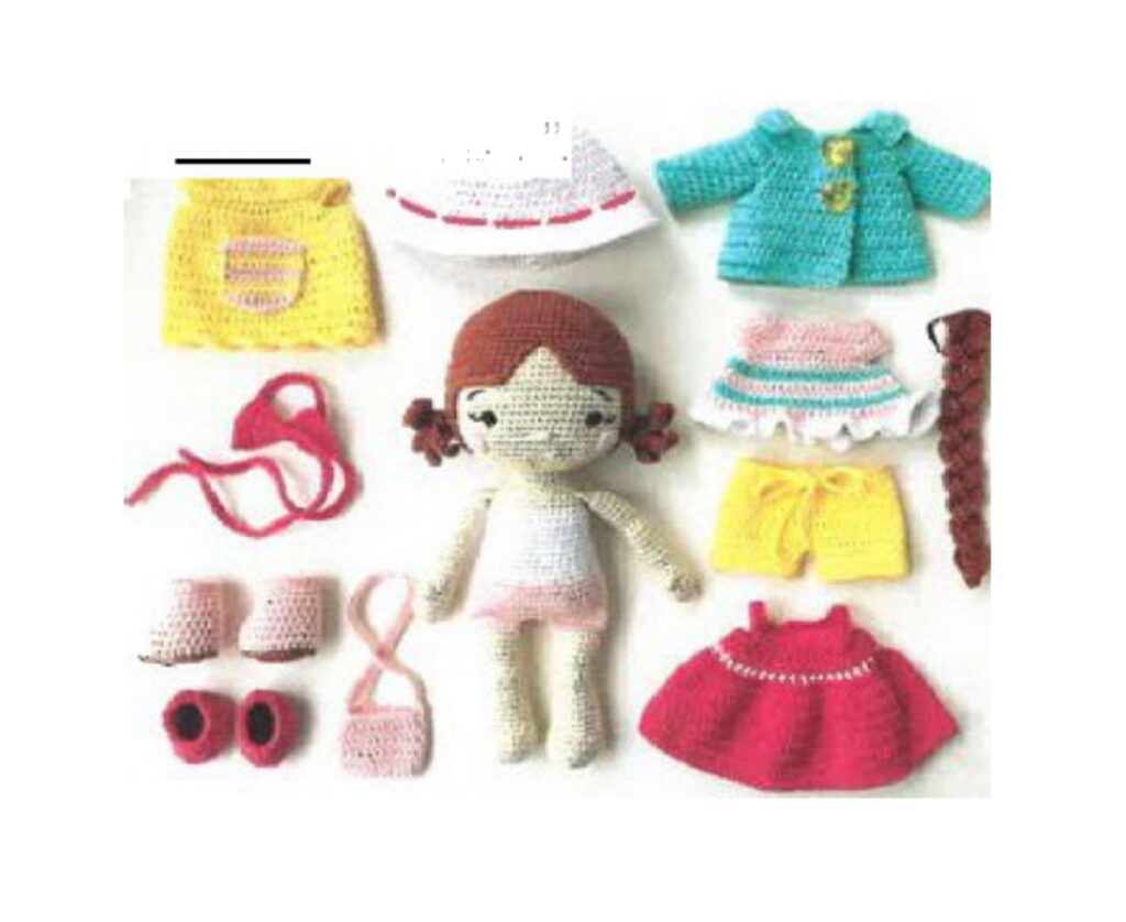 Boneca Eliana e suas Roupas Amigurumi ...