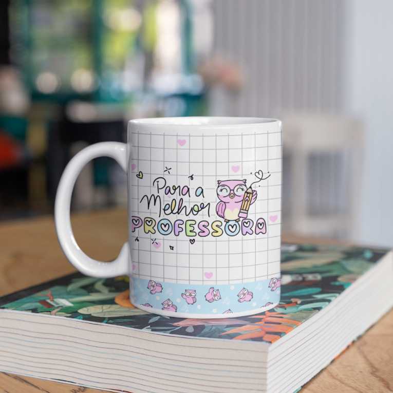 Caneca de porcelana personalizada dia ...