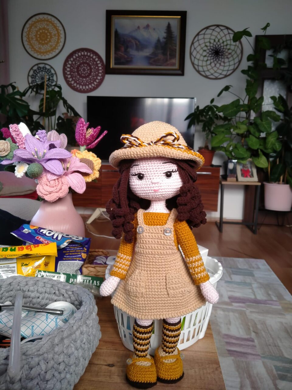 The amigurumi doll my wife made : r/crochet