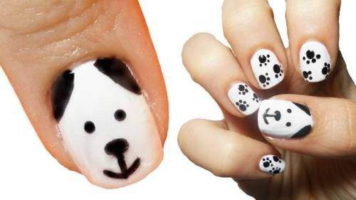 Unhas Decoradas PRETO e BRANCO: 70 ...