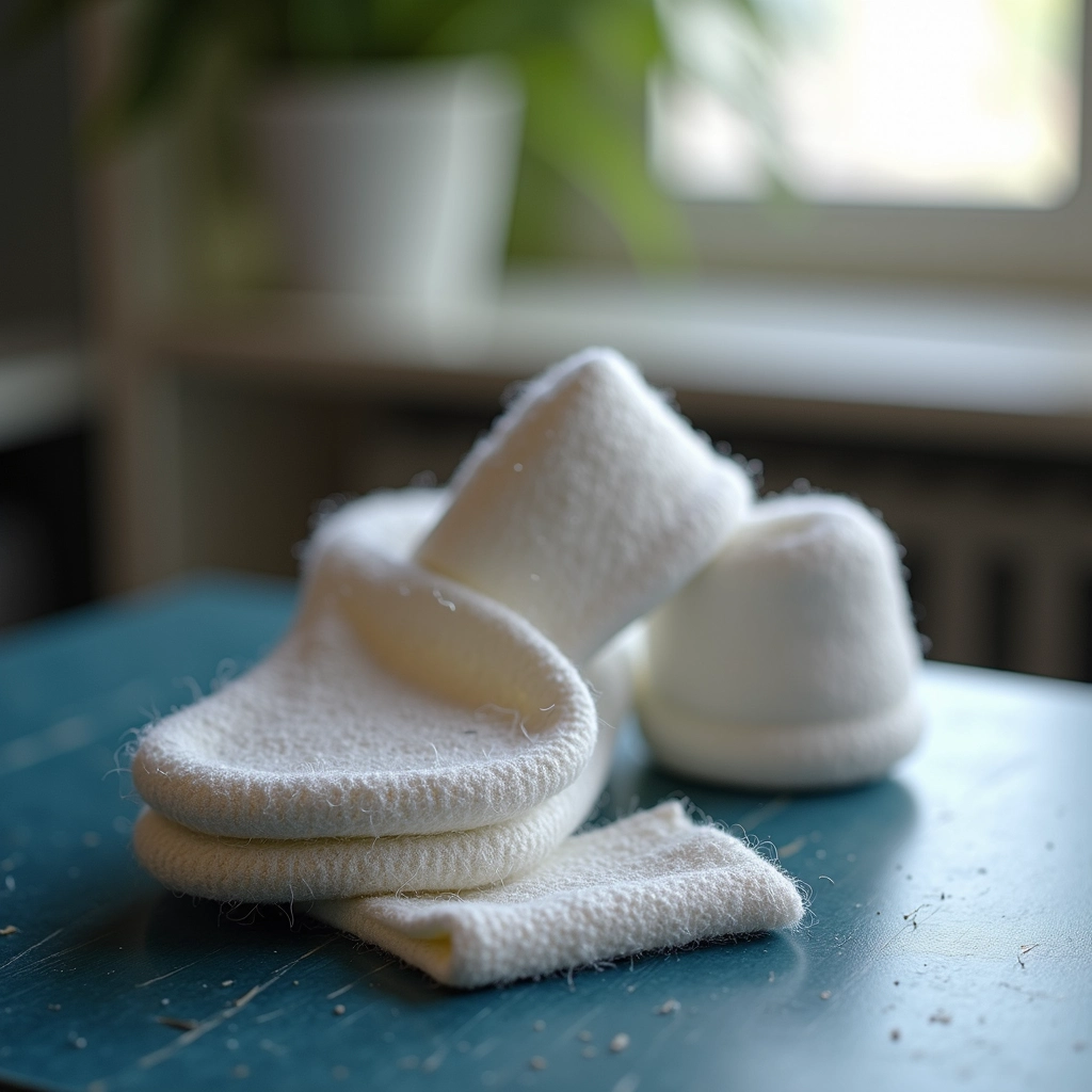 Calcadores adequados para costurar tecidos de malha.