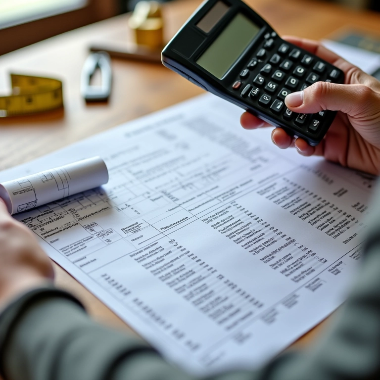 Cálculo de materiais para drywall em projeto arquitetônico.