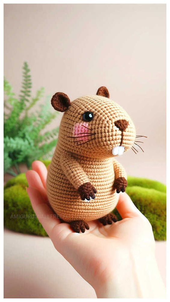 Crochet Capybara Amigurumi Free Pattern -