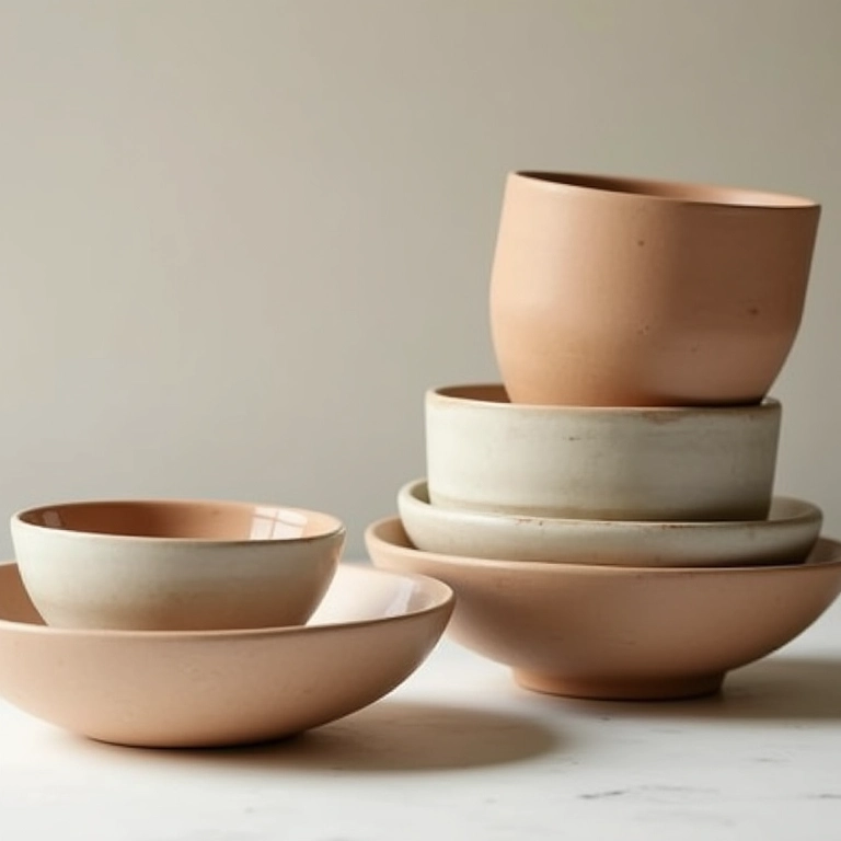 Cerâmica Artesanal Moderna Peças Utilitárias com Estilo Minimalista Cerâmicas artesanais modernas em estilo minimalista.