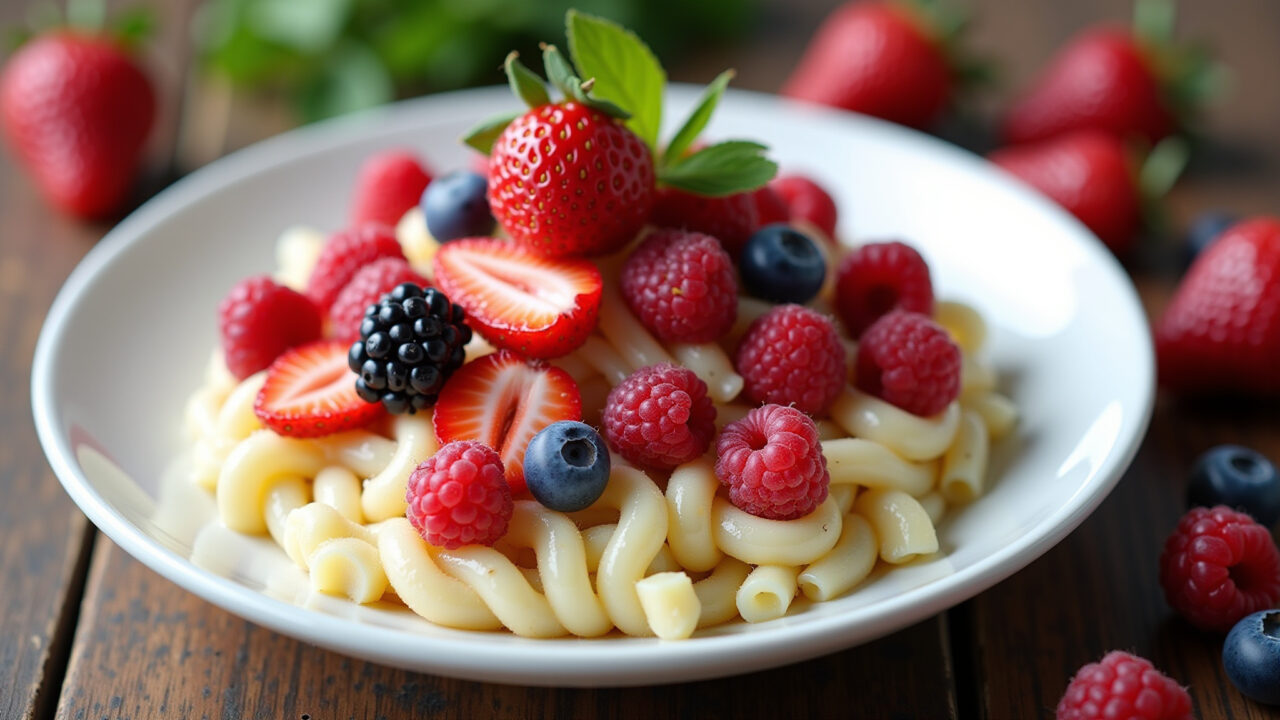 Commercial photography of tapioca with pasta de amendoim and frutas vermelhas (strawberries, Tapioca com pasta de amendoim e frutas vermelhas, opção saudável.