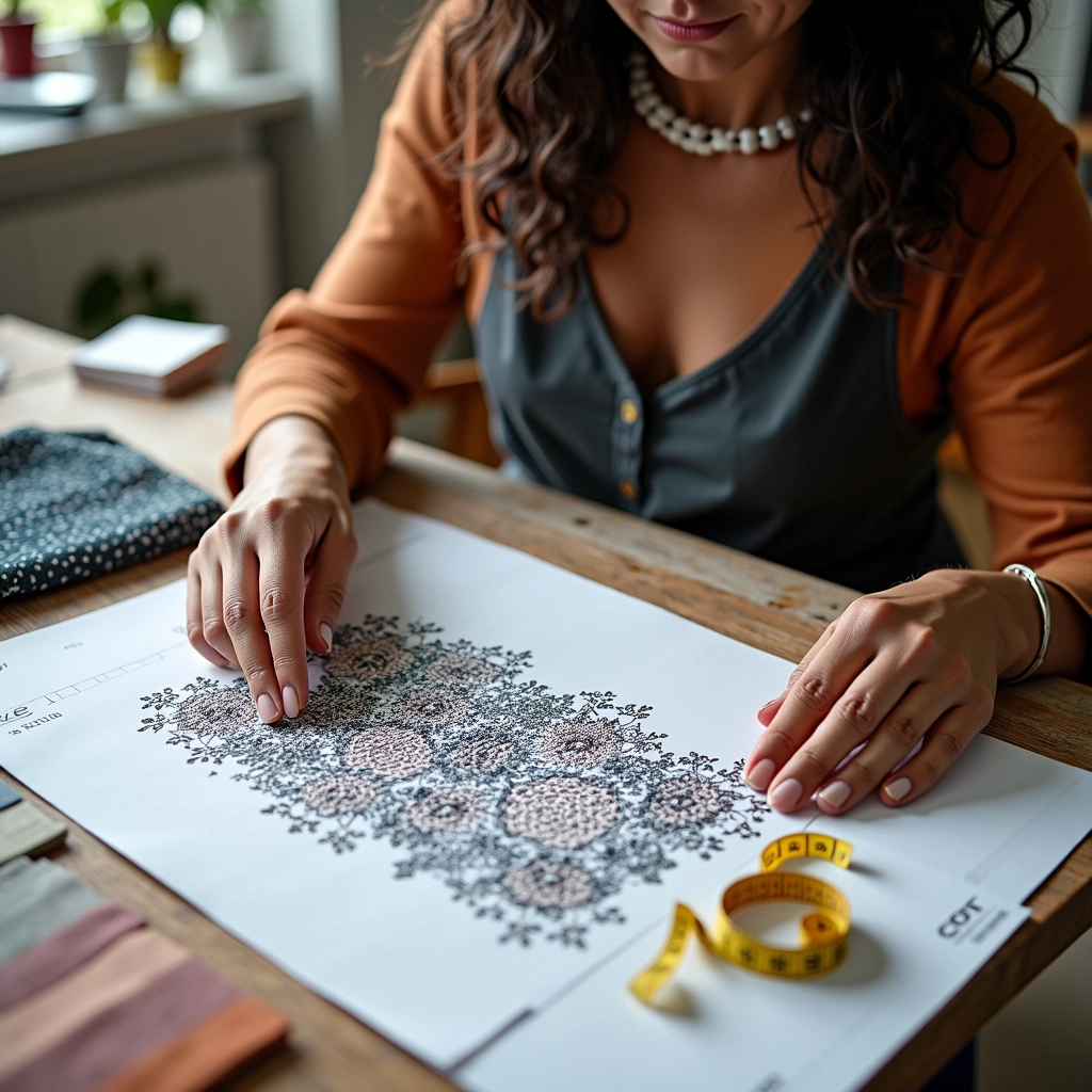 Como adaptar gráficos de crochê para roupas.