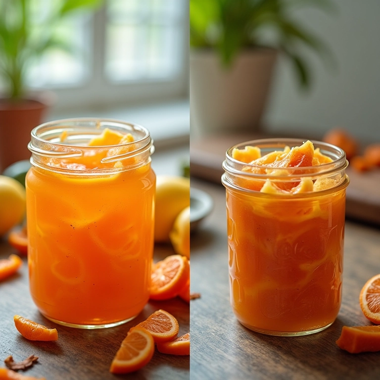 Comparativo: requeijão caseiro vs. industrializado.