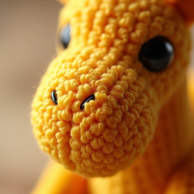 Costura reforçada em amigurumi.