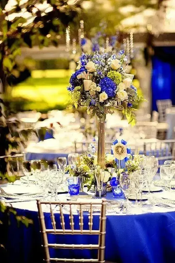 Decoração de Casamento Azul: +62 Dicas ...