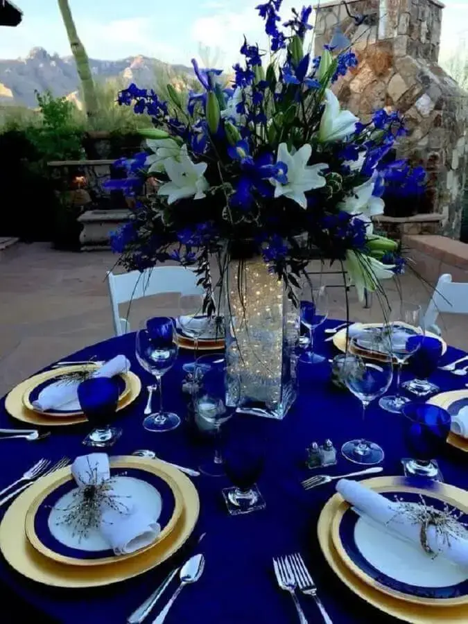 Decoração de Casamento Azul: +62 Dicas ...