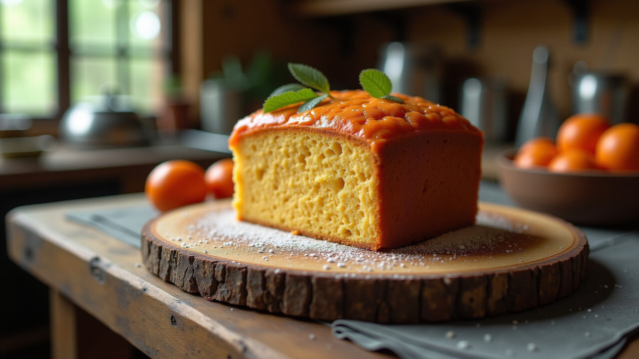 Delicious Nescau cake, rustic Brazilian kitchen, natural light, 8K, professional photography, Bolo de Nescau simples e fofinho.