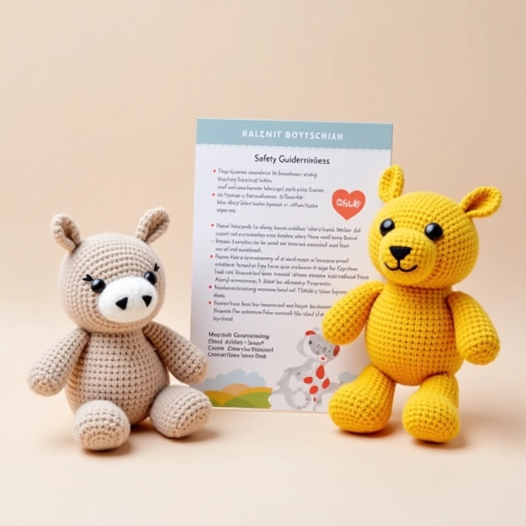 Dicas de segurança para amigurumis para crianças.
