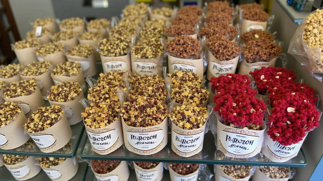 Dried horsetail and hibiscus flowers displayed in a natural products store, variety of brands, 8K Onde comprar cavalinha e hibisco de qualidade.