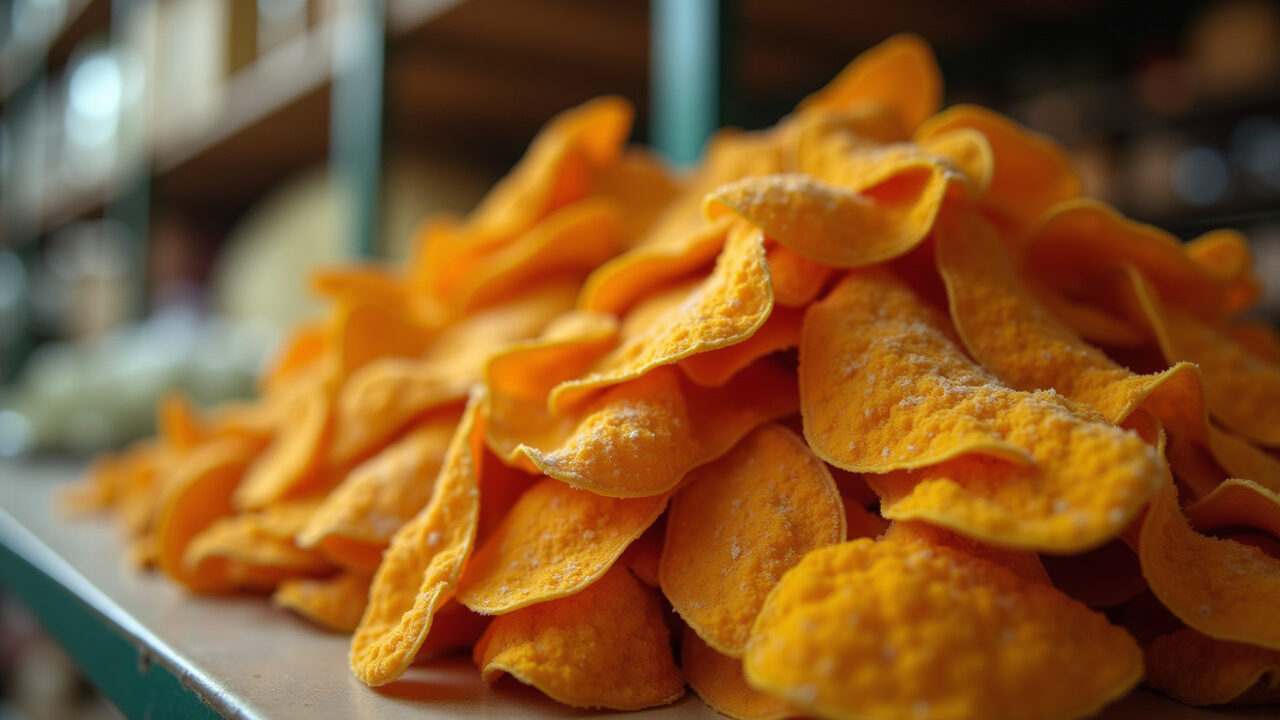 Dried mango leaves in a natural product store, close-up, natural light, 8k, commercial photography, Folhas de manga secas à venda.