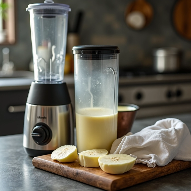 Equipamentos para fazer requeijão caseiro.