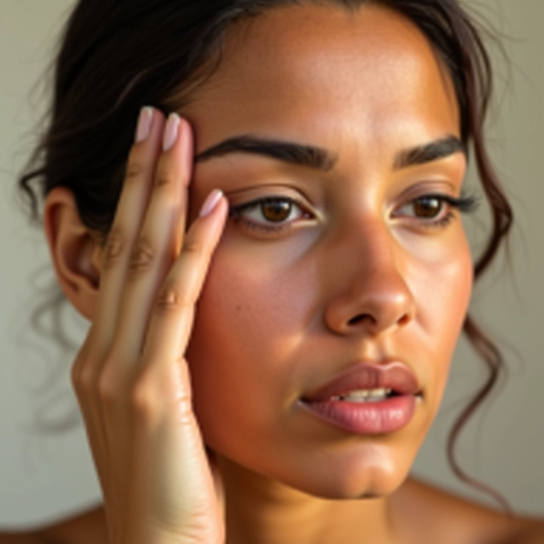 Evite coçar os olhos para não irritar a região.