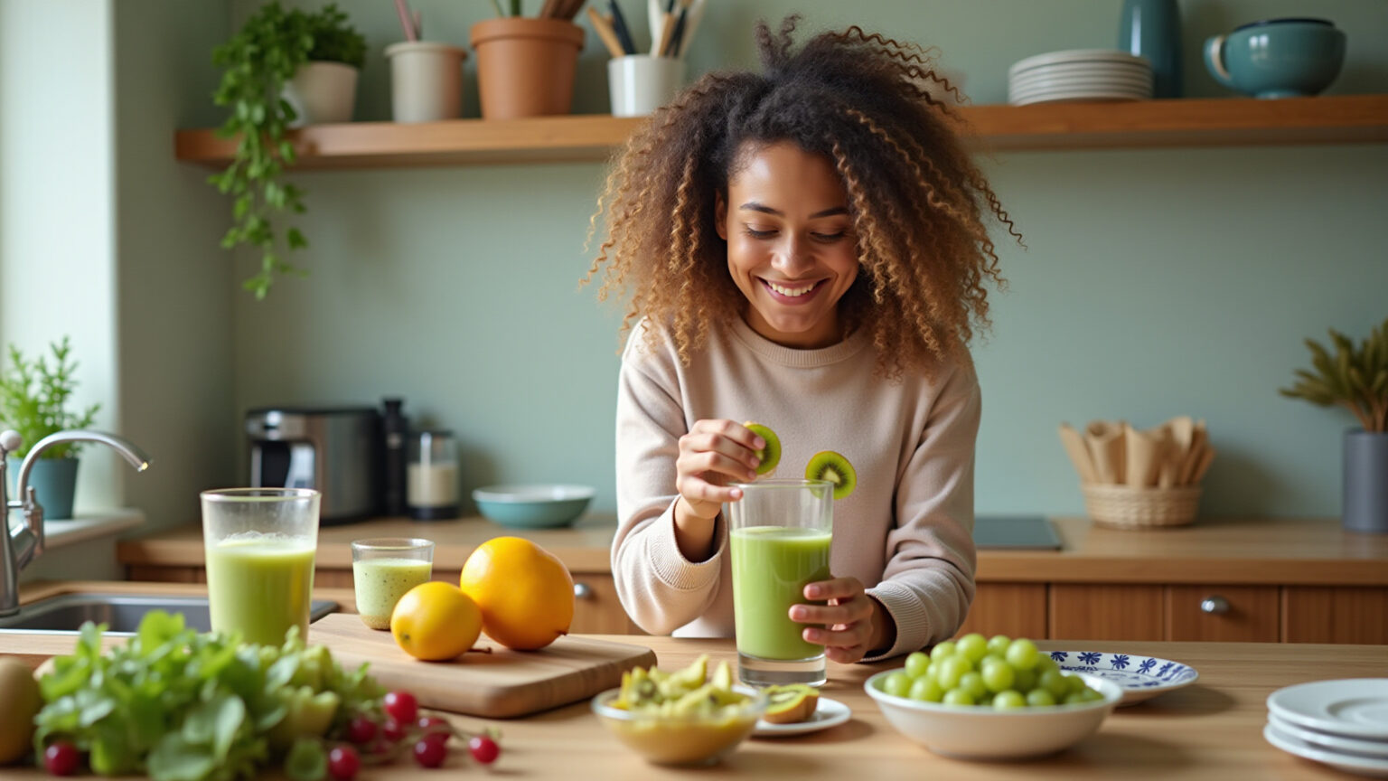 Variedade de receitas irresistíveis com kiwi.