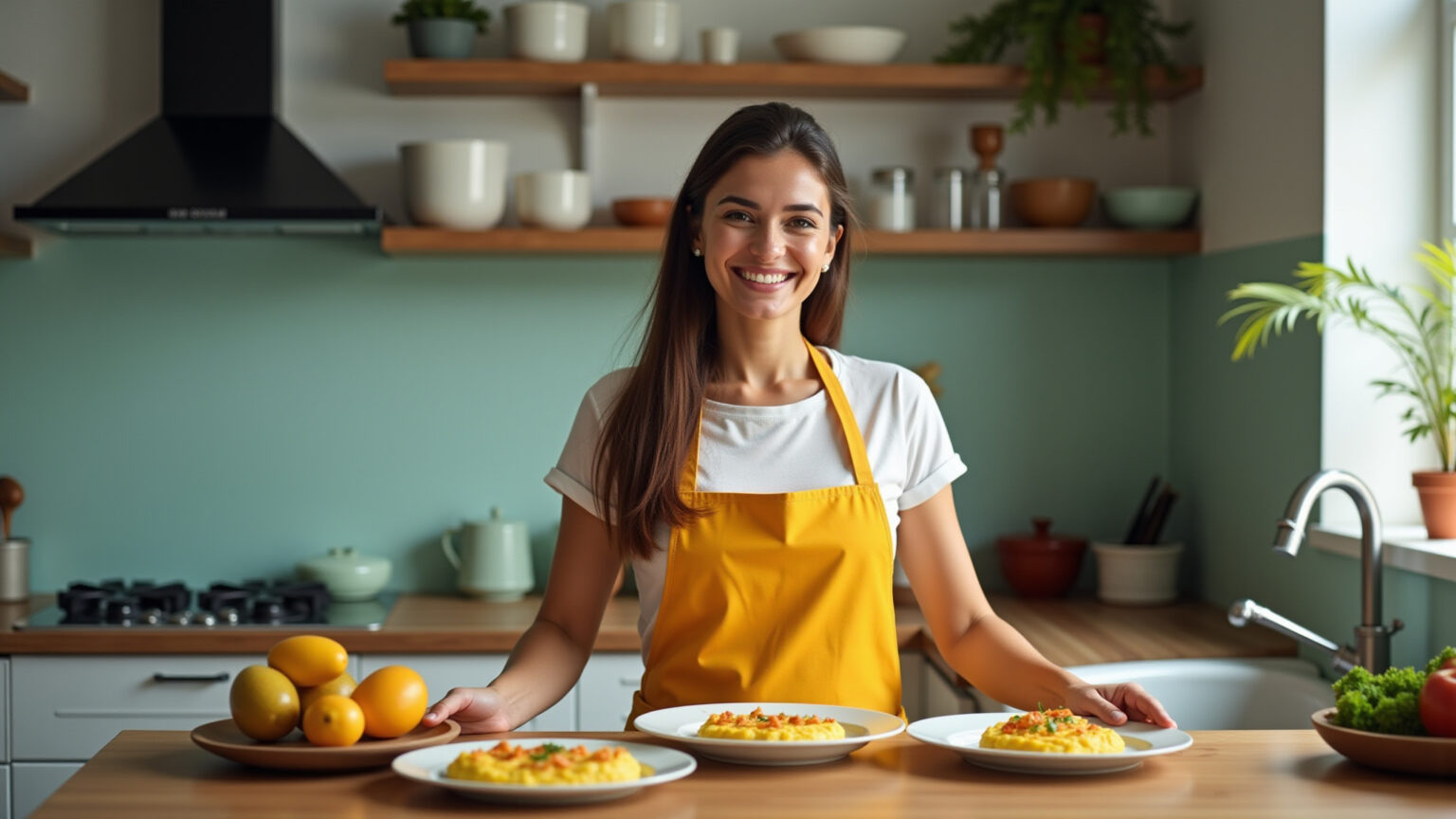 Variedade de receitas com ovo em uma cozinha brasileira.