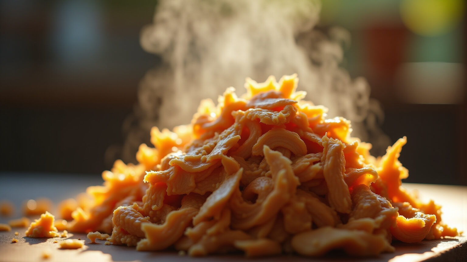 Frango desfiado caseiro, receita prática e deliciosa.