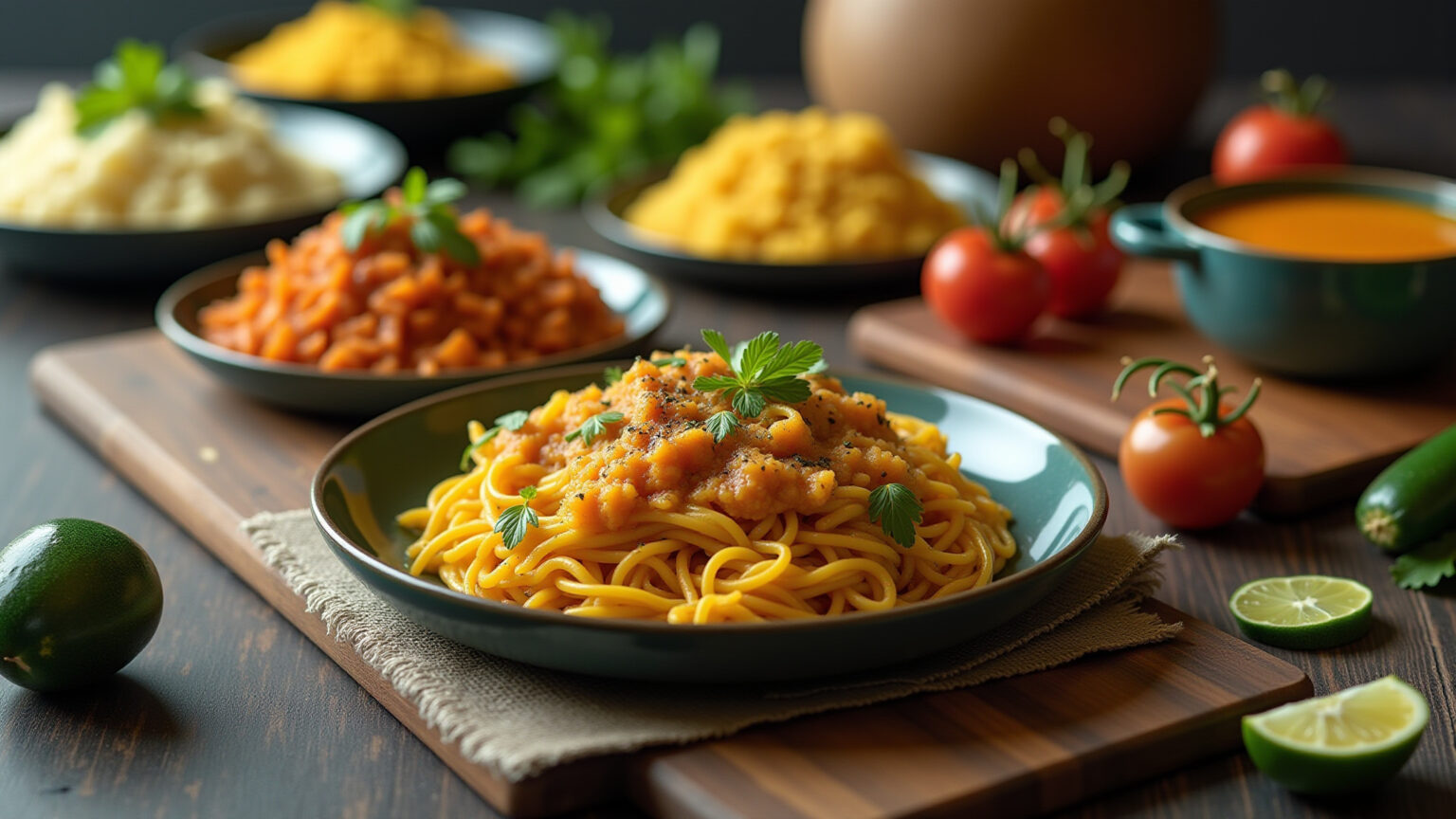 Deliciosos pratos de abobrinha na vibrante cozinha brasileira.