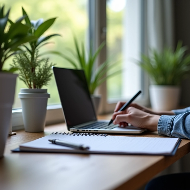 Fichamento no computador.