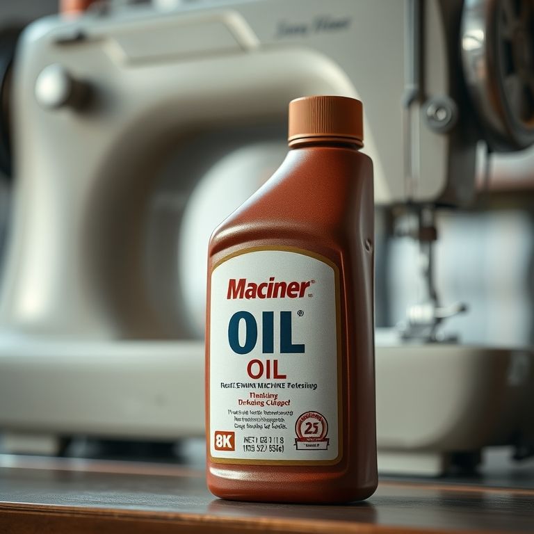 Frasco de óleo para máquina de costura.