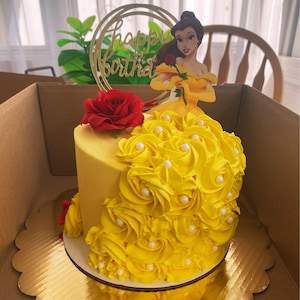 Edible Icing Sheet Belle Cake Toppers ...